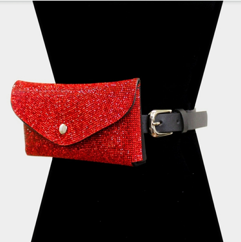 *NWT* Rhinestone Fanny Pack - Picture 4 of 17